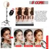 5Core 10" Selfie Ring Light Stand  with 43" Adjustable Tripod Stand & Phone Holder  3 Color Mode