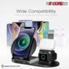 5 Core Wireless Charging Station  10W 3 in 1 Fast Phone Watch Earpod Wireless Charging Stand