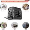 5Core Univedrsal Travel Adapter International Power Adapters 3 Pack Multicharger Plug w 4 USB Ports