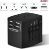 5Core Univedrsal Travel Adapter International Power Adapters 3 Pack Multicharger Plug w 4 USB Ports